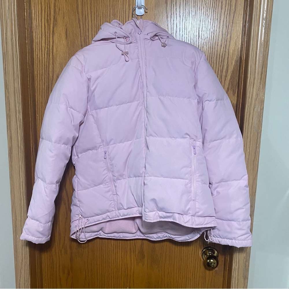 Cute pink warm puffer jacket